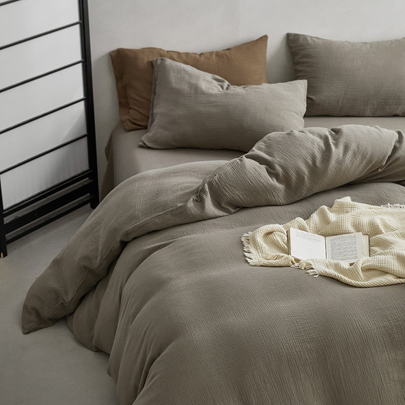 Premium Summer Cooling Duvet Cover | 100% Lyocell Tencel Silk-Like Texture | Breathable & Skin-Cooling for Naked Sleep | Ultra-Soft Luxury Bedding Set