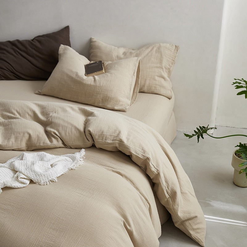 Premium Summer Cooling Duvet Cover | 100% Lyocell Tencel Silk-Like Texture | Breathable & Skin-Cooling for Naked Sleep | Ultra-Soft Luxury Bedding Set