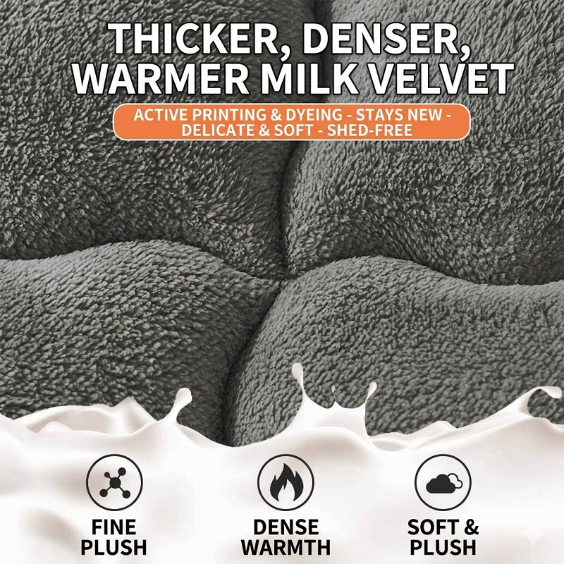 Foldable Floor Mattress with 3D Tufted Design. 100% Skin-Friendly Milk Fleece & Odor-Resistant Soybean Fill. Ideal for Home