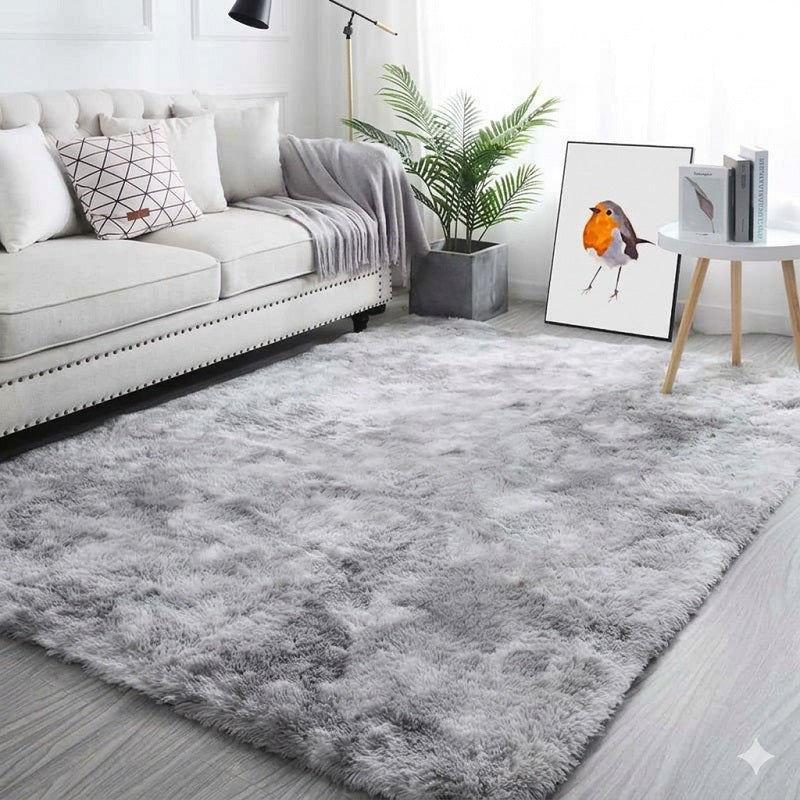 Luxury Faux Fur Shaggy Rug - Cloud-Like Softness Bedside Carpet - Minimalist Nordic Style Home Decor for a Cozy Bedroom & Living Space