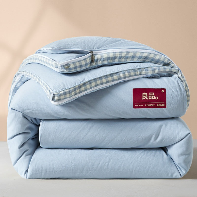 Zip-Style 3-in-1 All-Season Cotton Comforter for Maximum VersatilityThe Ultimate Japanese-Style Zip-Duvet
