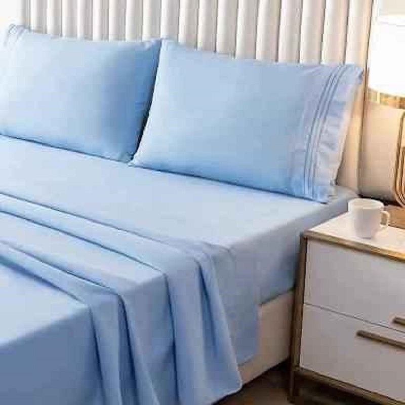 Premium 4-Piece Microfiber Sheet Set: Ultra-Breathable, Wrinkle-Resistant, and Designed for Long-Lasting Silky Comfort