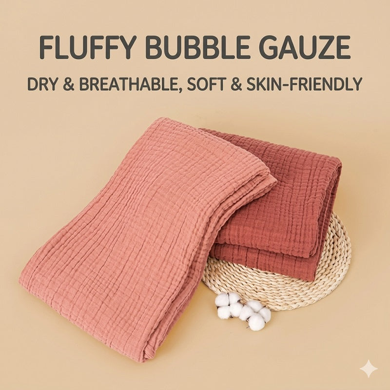 Luxurious Boho Muslin Blanket: Lightweight, Ultra-Soft & Skin-Friendly. Perfect for Sofa, Bed, or Travel