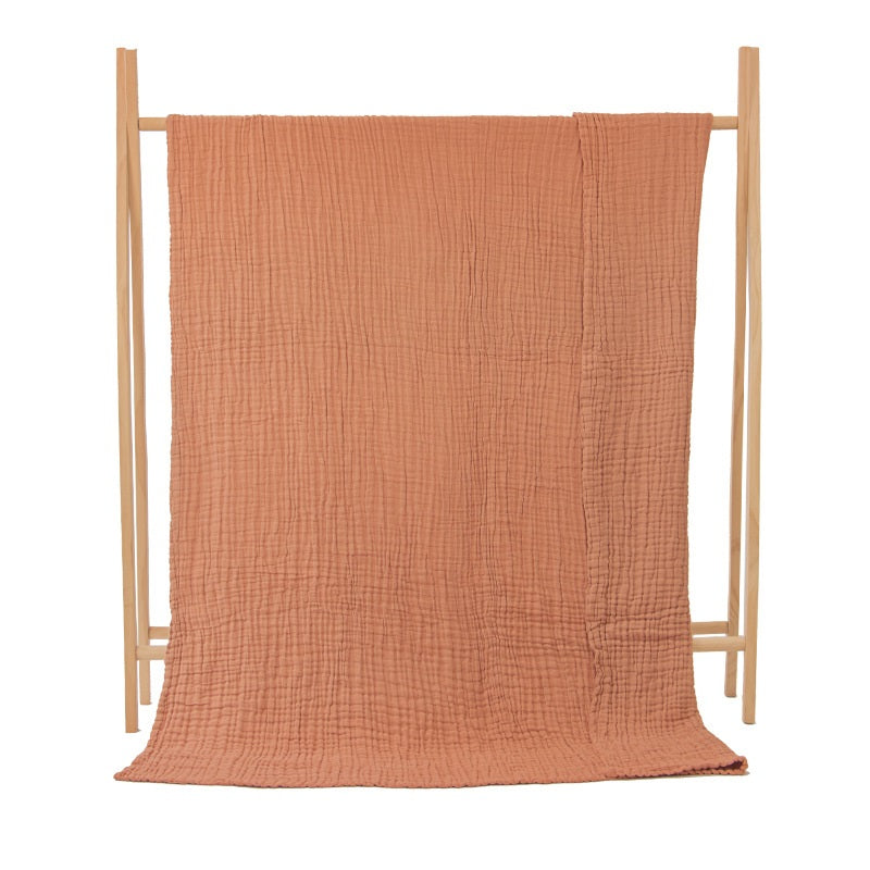 Luxurious Boho Muslin Blanket: Lightweight, Ultra-Soft & Skin-Friendly. Perfect for Sofa, Bed, or Travel