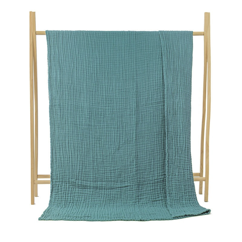 Luxurious Boho Muslin Blanket: Lightweight, Ultra-Soft & Skin-Friendly. Perfect for Sofa, Bed, or Travel