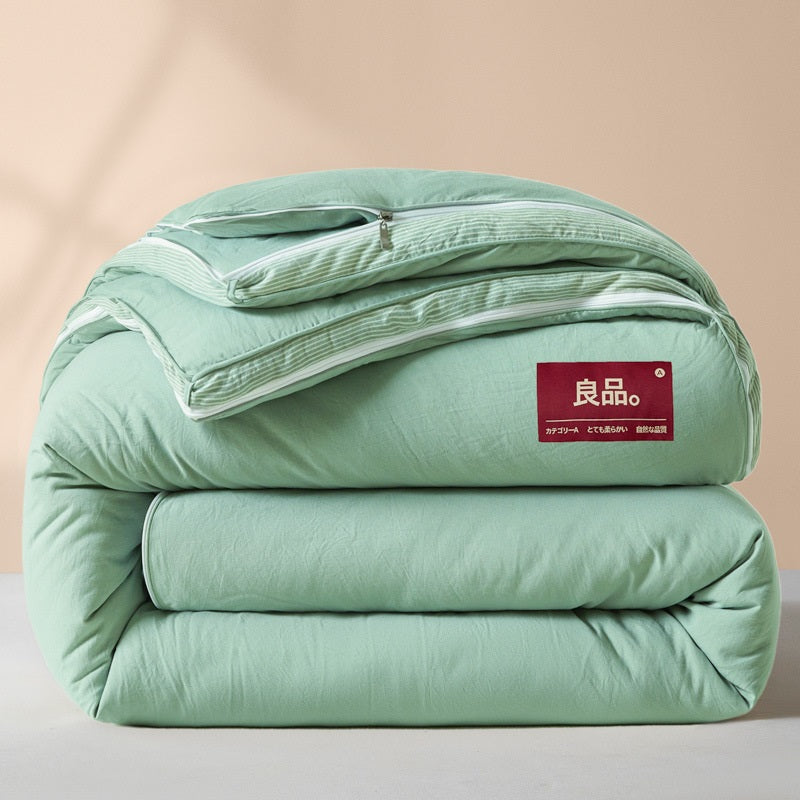 Zip-Style 3-in-1 All-Season Cotton Comforter for Maximum VersatilityThe Ultimate Japanese-Style Zip-Duvet