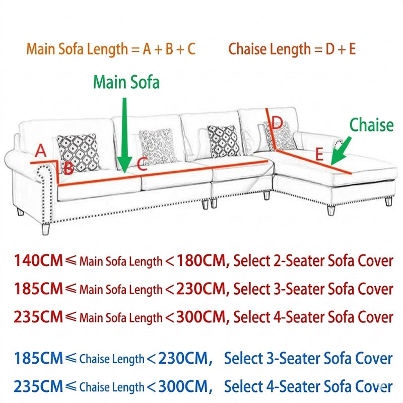 100% Waterproof Soft-Touch Sofa Cover - Silent & Breathable Fabric, Modern Jacquard Texture, Non-Slip Furniture Protector for Luxury Comfort