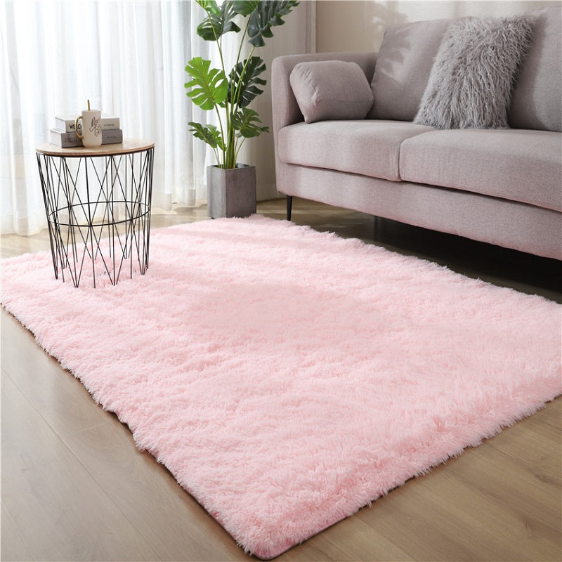Luxury Faux Fur Shaggy Rug - Cloud-Like Softness Bedside Carpet - Minimalist Nordic Style Home Decor for a Cozy Bedroom & Living Space