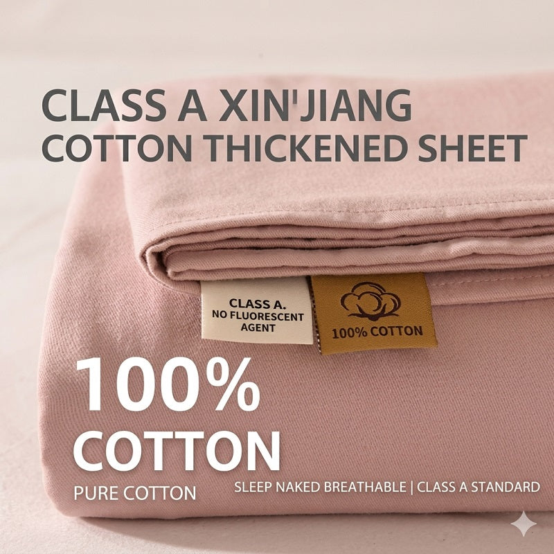 Pure Cotton & Lyocell Blend Summer Sheet Set. Naturally Antibacterial, Hypoallergenic & Ultra-Soft. Perfect for High-End Home Comfort