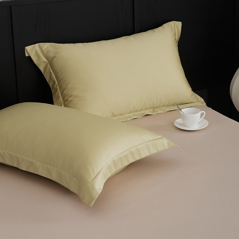 Luxury Egyptian Cotton Feel Pillow Covers: Hypoallergenic, Breathable & Perfect for Naked Sleep