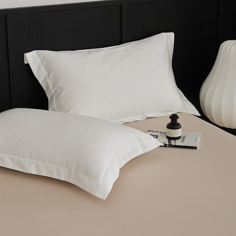 Luxury Egyptian Cotton Feel Pillow Covers: Hypoallergenic, Breathable & Perfect for Naked Sleep