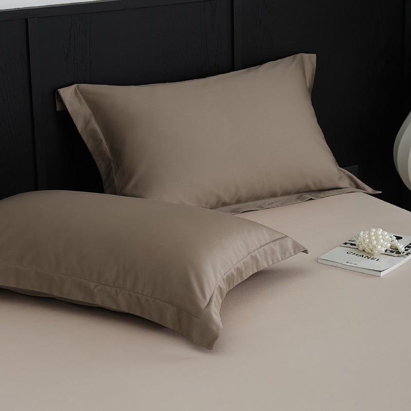 Luxury Egyptian Cotton Feel Pillow Covers: Hypoallergenic, Breathable & Perfect for Naked Sleep