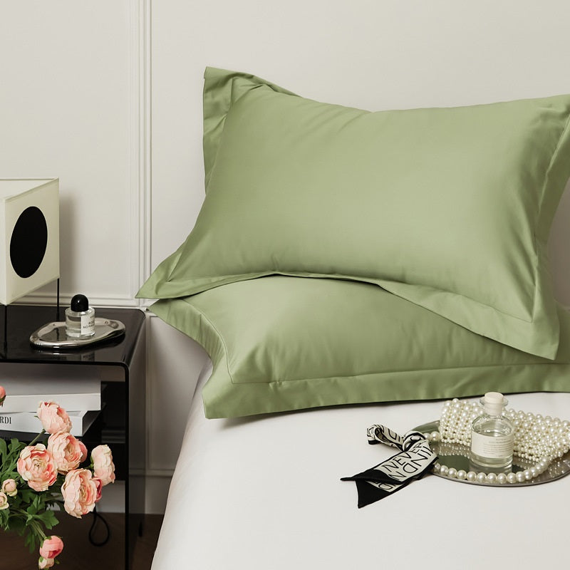 Luxury Egyptian Cotton Feel Pillow Covers: Hypoallergenic, Breathable & Perfect for Naked Sleep
